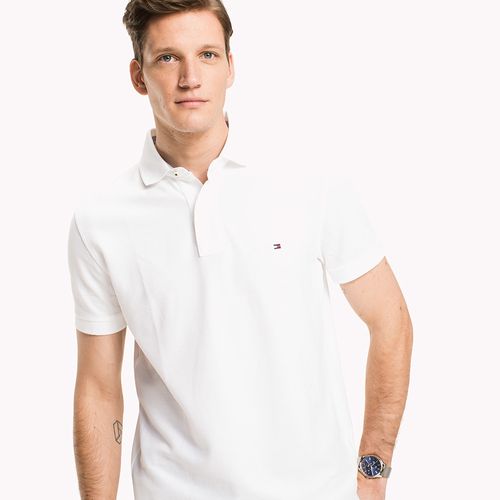 Tommy Camisa Polo Masculina Piquet Regular Fit Manga Curta Lisa