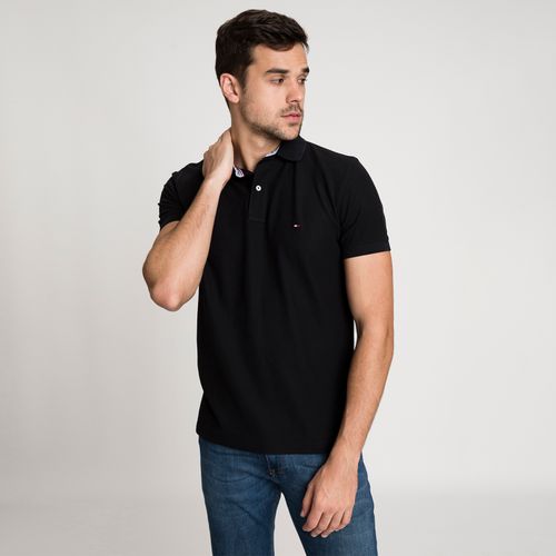 Tommy Camisa Polo Masculina Piquet Regular Fit Manga Curta Lisa