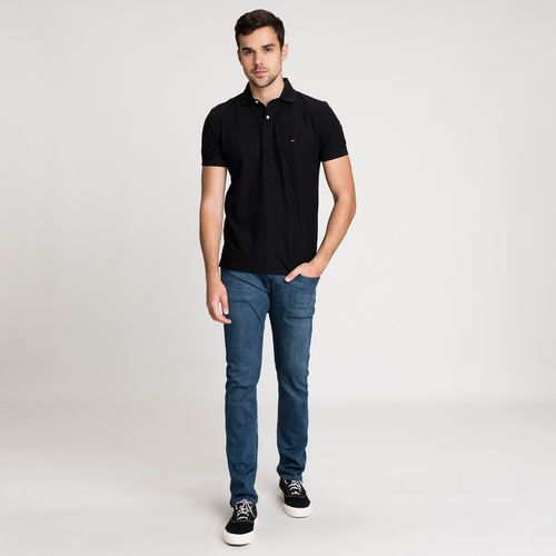 Tommy Camisa Polo Masculina Piquet Regular Fit Manga Curta Lisa