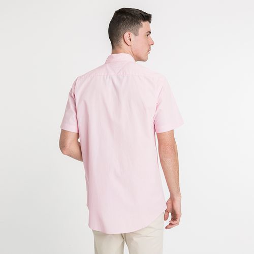 Camisa Regular Manga Curta Popeline