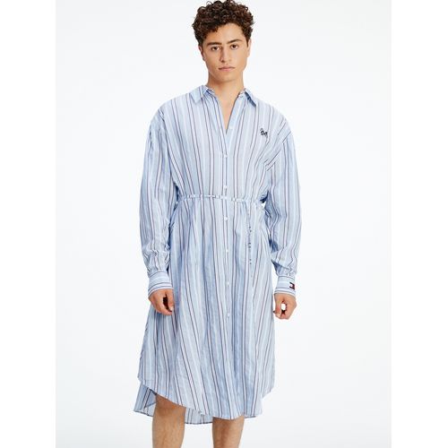 TOMMY HILFIGER VESTIDO CAMISA LISTRADA OVERSIZED  TOMMYXINDYA SEM GÊNERO