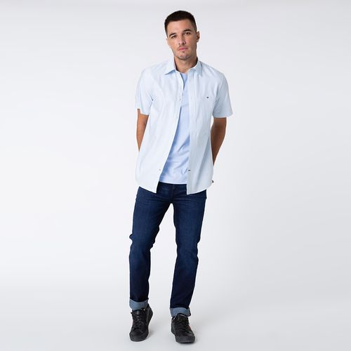 Tommy Hilfiger Camisa Oxford Manga Curta