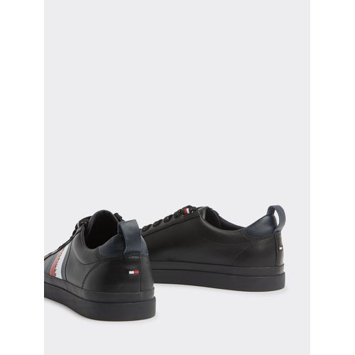 Tommy Tênis  Masculino Couro Faixa Hilfiger Lateral