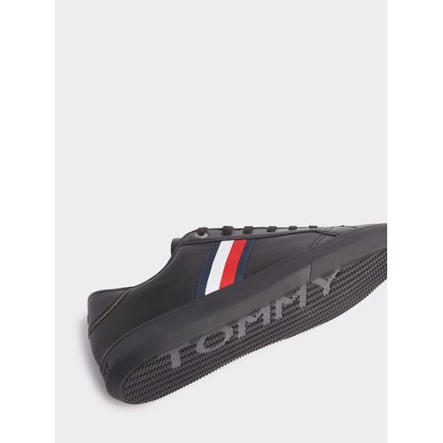 Tommy Tênis  Masculino Couro Faixa Lateral