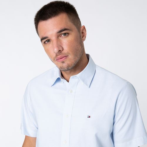 Tommy Hilfiger Camisa Oxford Manga Curta