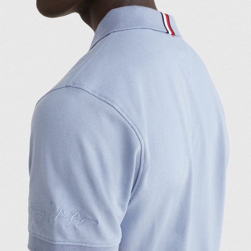 Polo Com Logo De Assinatura Na Manga Slim Fit