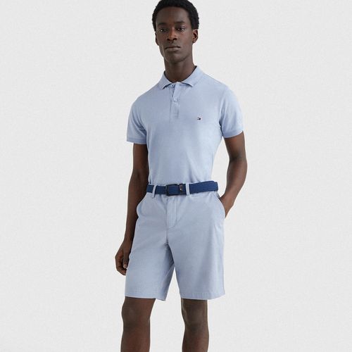 Polo Com Logo De Assinatura Na Manga Slim Fit