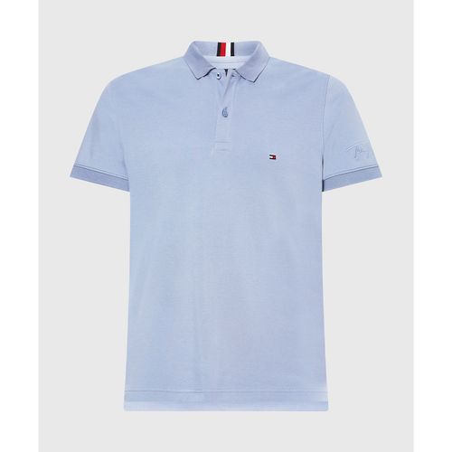 Polo Com Logo De Assinatura Na Manga Slim Fit