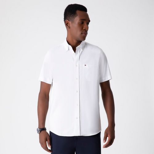 Camisa Oxford Light Manga Curta