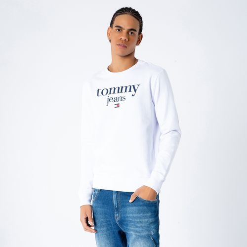 Moletom Logo Moderno Gola Redonda Tommy Jeans