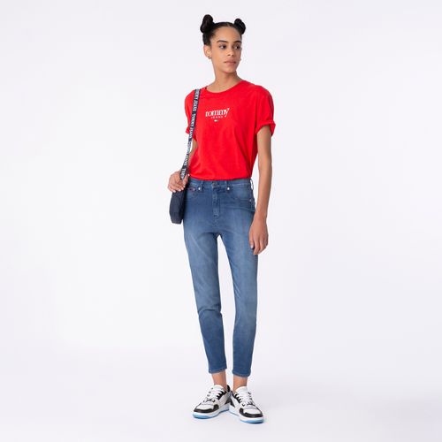 Camiseta Cropped Clássica Logo 1 Tommy Jeans