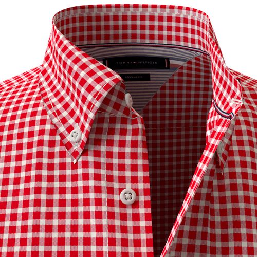 Camisa Gingham Xadrez Manga Curta