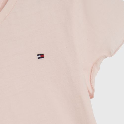 Camiseta Infantil Mangas Com Babados Tommy Hilfiger