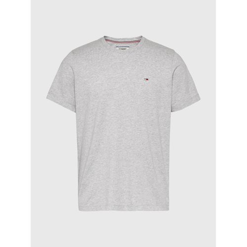 Camiseta Slim Fit Tecido Jaspeado Tommy Jeans