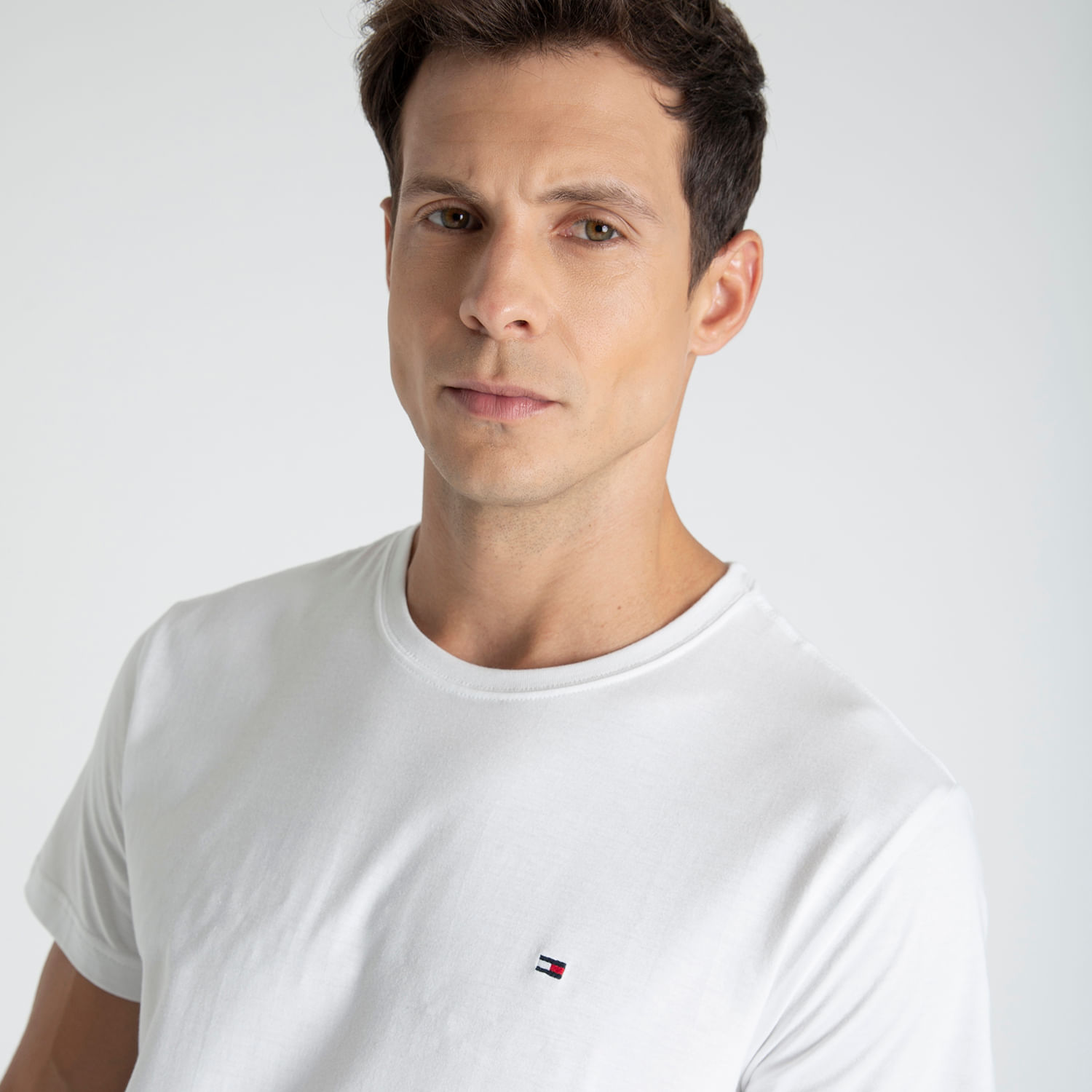 Camiseta Clássica Gola C | Tommy Hilfiger