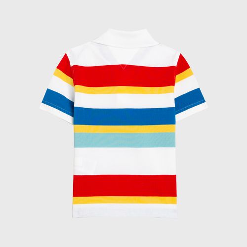 Polo Multi Listrada Infantil Tommy Hilfiger