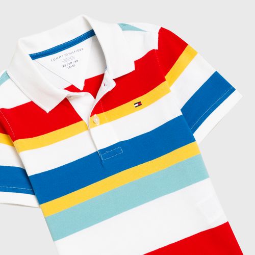 Polo Multi Listrada Infantil Tommy Hilfiger