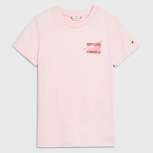 Camiseta Infantil Logo Escrito Tommy Hilfiger