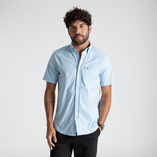 Camisa Oxford Light Manga Curta