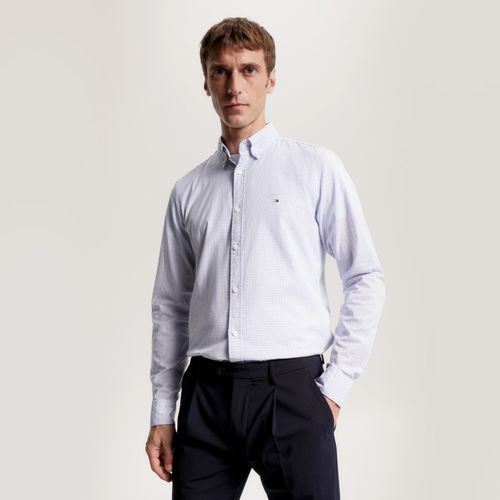 Camisa Estampa Microtraço Slim