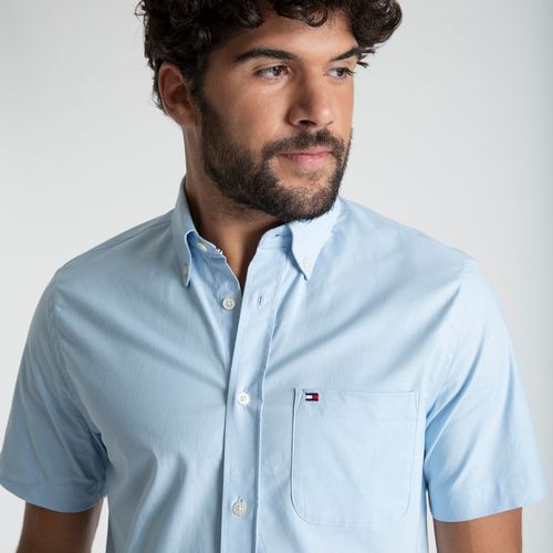 Camisa Oxford Light Manga Curta