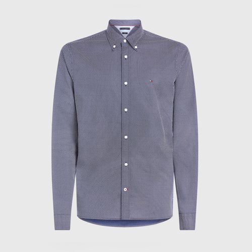 Camisa Estampa Microtraço Slim