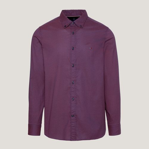 Camisa Estampa Microtraço Slim