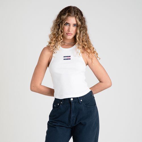 Top Cropped Emblema Tommy Jeans