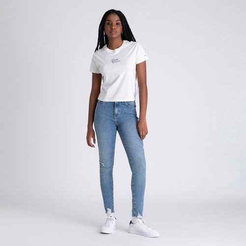 Camiseta Clássica Logo Script Tommy Jeans