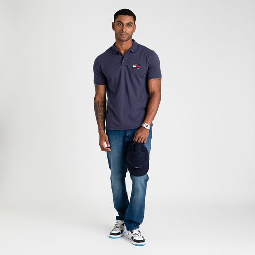 Polo Distintivo Clássico Camurça Tommy Jeans