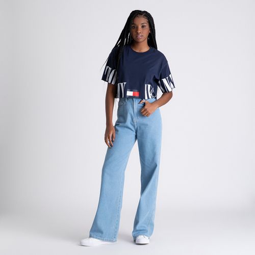 Cropped Oversized Logo Tommy Jeans