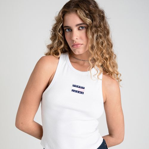 Top Cropped Emblema Tommy Jeans