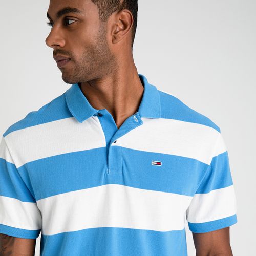 Polo Listrada Piquê Tommy Jeans