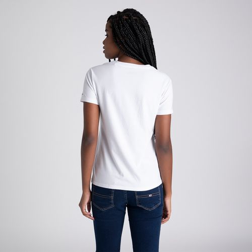 Camiseta Logo Linear Feminina Tommy Jeans