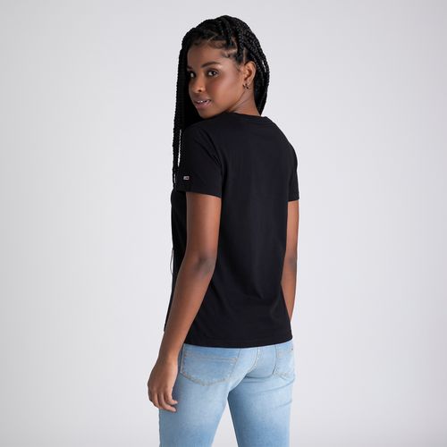 Camiseta Logo Linear Feminina Tommy Jeans