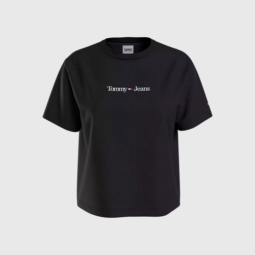 Camiseta Logo Linear Boxy Tommy Jeans