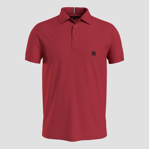 Polo Monograma Th Bordado Regular Fit