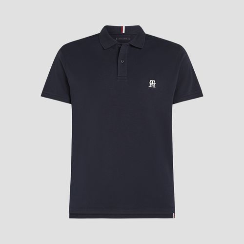 Polo Monograma Th Bordado Regular Fit