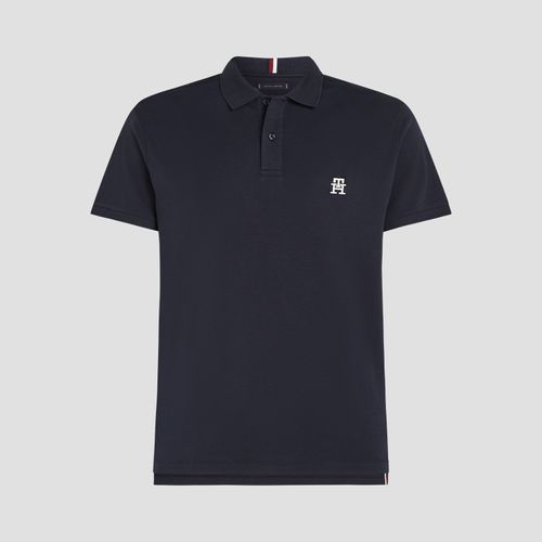 Polo Monograma Th Bordado Regular Fit