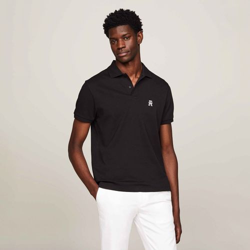 Polo Monograma Th Bordado Regular Fit