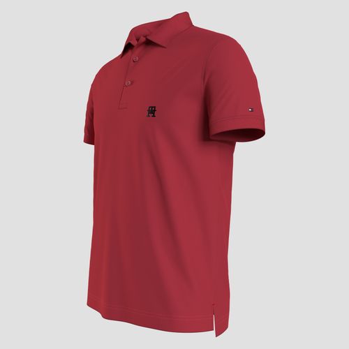 Polo Monograma Th Bordado Regular Fit