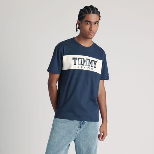 Camiseta Logo Constrastante Tommy Jeans