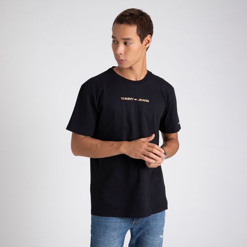 Camiseta Logo Dourado Tommy Jeans