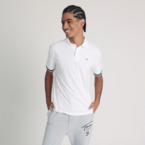 Polo Logo Punhos Tommy Jeans