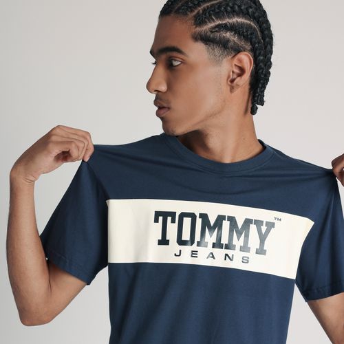 Camiseta Logo Constrastante Tommy Jeans