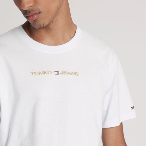 Camiseta Logo Dourado Tommy Jeans