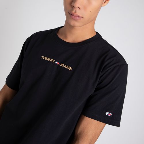 Camiseta Logo Dourado Tommy Jeans