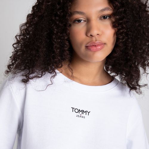 Moletom Cropped Essential Logo Tommy Jeans