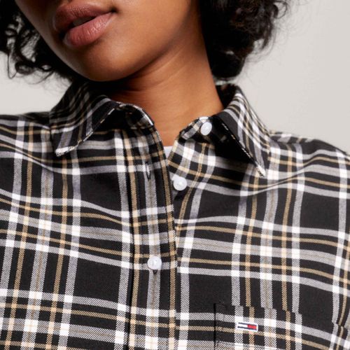 Camisa Xadrez Oversized Tommy Jeans