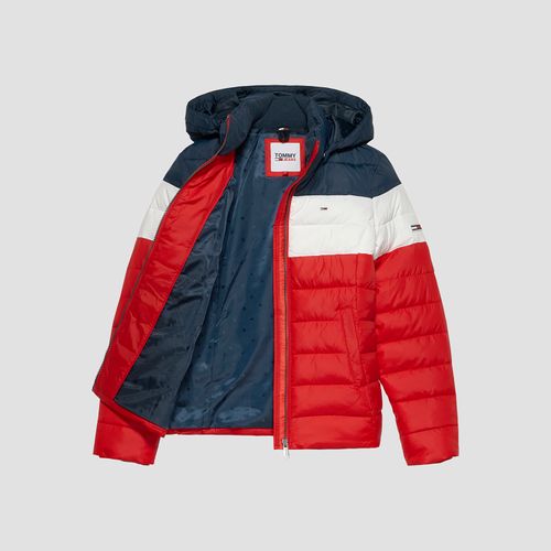 Jaqueta Acolchoada Colorblock Tommy Jeans